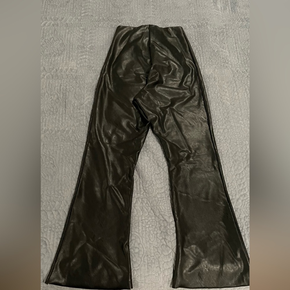 Commando Perfect Control Faux Leather Leggings Black High Waist Women's MEDIUM